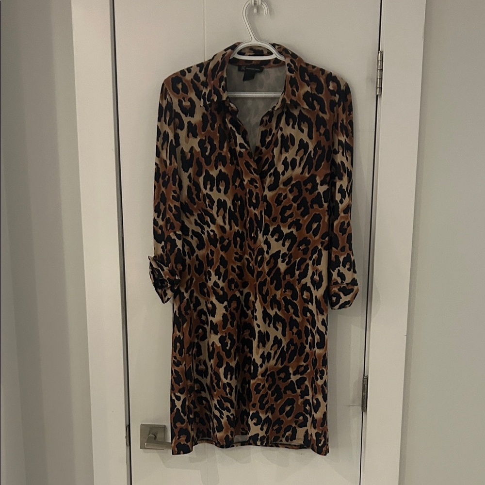INC International Concepts Leopard Print Mini Dress